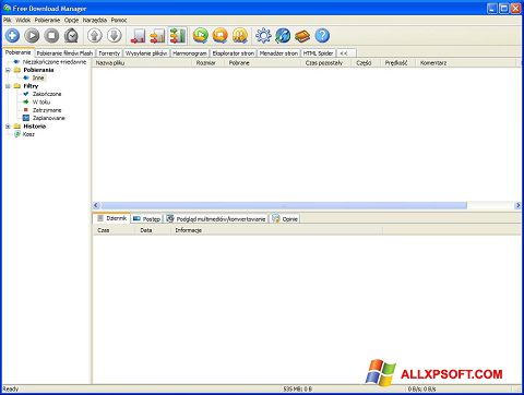Skärmdump Free Download Manager för Windows XP