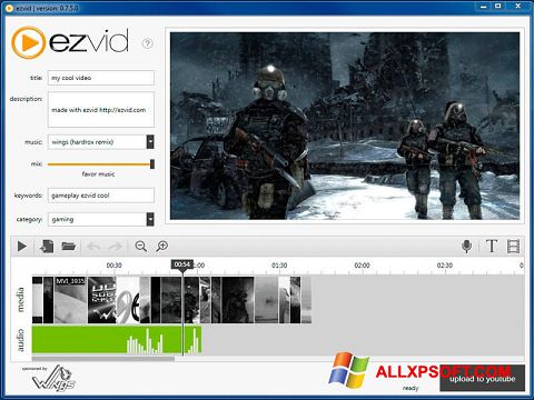 Skärmdump Ezvid för Windows XP