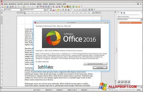 Skärmdump SoftMaker Office för Windows XP