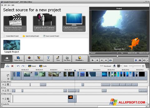 Skärmdump AVS Video Editor för Windows XP