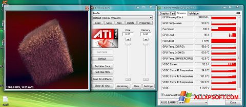 Skärmdump ATITool för Windows XP