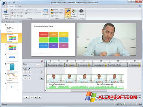 Skärmdump iSpring Free för Windows XP