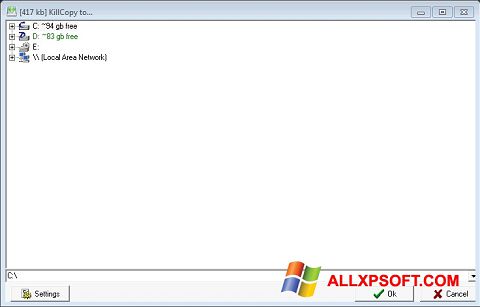 Skärmdump KillCopy för Windows XP