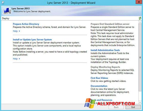 Skärmdump Lync för Windows XP