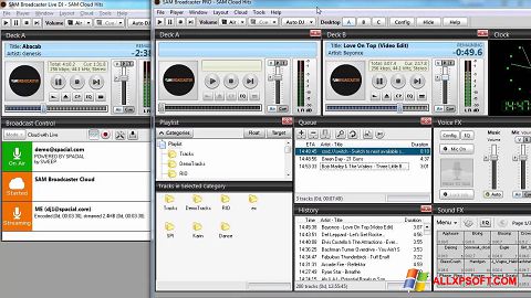 Skärmdump SAM Broadcaster för Windows XP