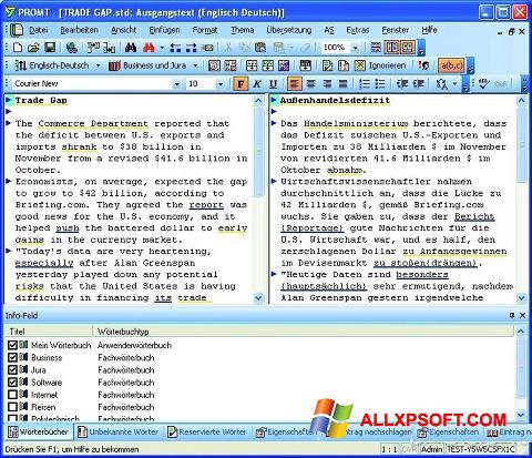 Skärmdump PROMT för Windows XP