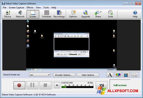 Skärmdump Debut Video Capture för Windows XP