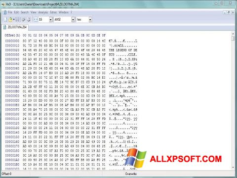 Skärmdump HxD Hex Editor för Windows XP