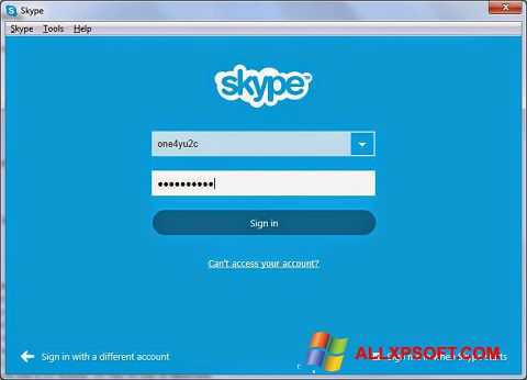 Skärmdump Skype Setup Full för Windows XP