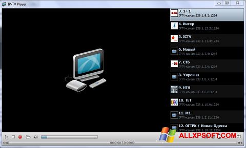 Skärmdump IP-TV Player för Windows XP
