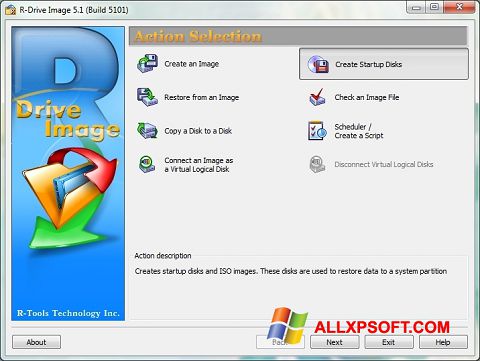 Skärmdump R-Drive Image för Windows XP