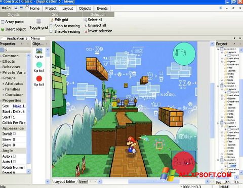 Skärmdump Construct Classic för Windows XP