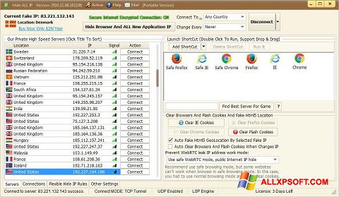 Skärmdump Hide ALL IP för Windows XP