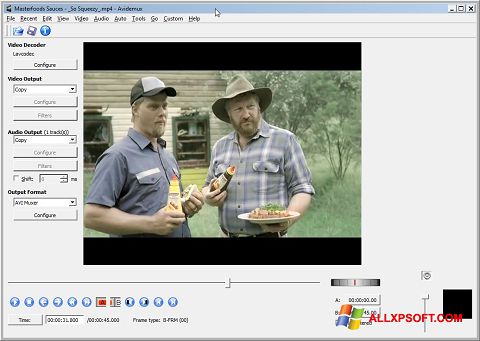 Skärmdump Avidemux för Windows XP