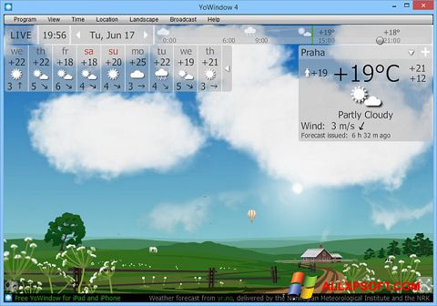 Skärmdump YoWindow för Windows XP