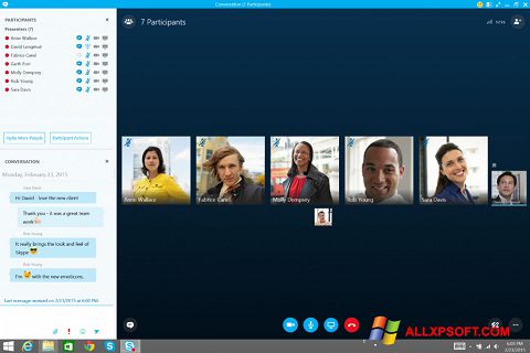 Skärmdump Skype for Business för Windows XP