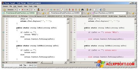 Skärmdump Beyond Compare för Windows XP