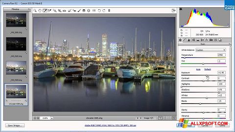 Skärmdump Adobe Camera Raw för Windows XP