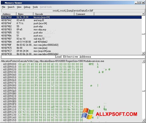 Skärmdump Cheat Engine för Windows XP