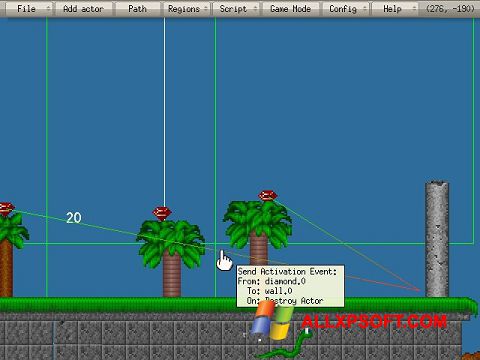 Skärmdump Game Editor för Windows XP