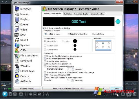 Skärmdump Light Alloy för Windows XP