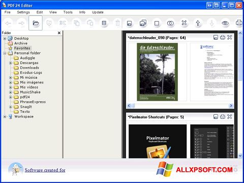 Skärmdump PDF24 Creator för Windows XP