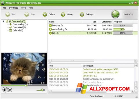 Skärmdump Free Video Catcher för Windows XP