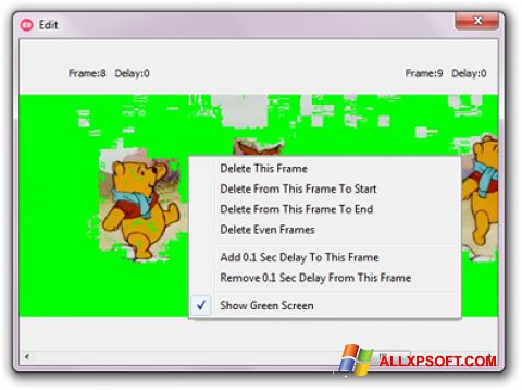Skärmdump GifCam för Windows XP