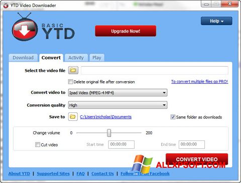 Skärmdump YTD Video Downloader för Windows XP