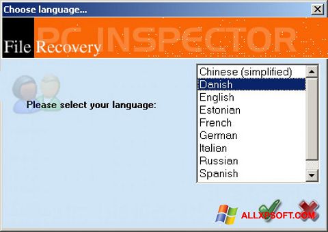 Skärmdump PC Inspector File Recovery för Windows XP