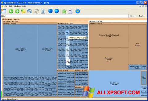 Skärmdump SpaceSniffer för Windows XP