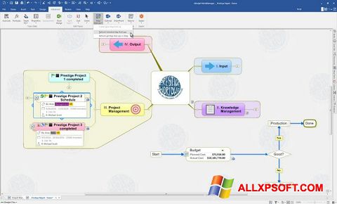Skärmdump MindManager för Windows XP