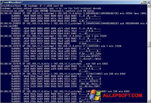 Skärmdump TCPDUMP för Windows XP
