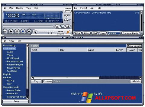 Skärmdump Winamp Lite för Windows XP