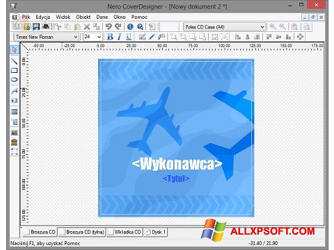 Skärmdump Nero Cover Designer för Windows XP