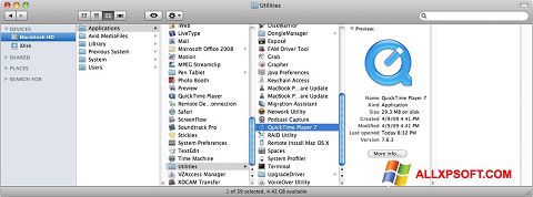 Skärmdump QuickTime Pro för Windows XP