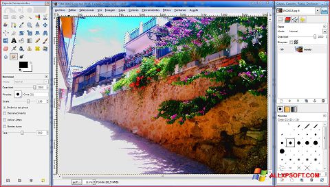 Skärmdump GIMP för Windows XP
