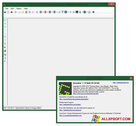 Skärmdump Greenshot för Windows XP