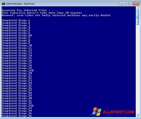 Skärmdump ComboFix för Windows XP