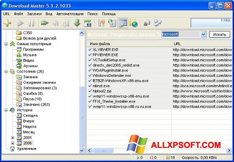 Skärmdump Download Master för Windows XP