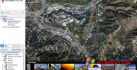 Skärmdump Google Earth Pro för Windows XP