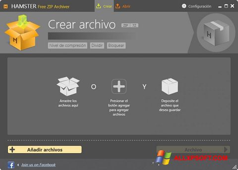 Skärmdump Hamster Free ZIP Archiver för Windows XP