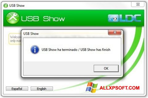 Skärmdump USB Show för Windows XP