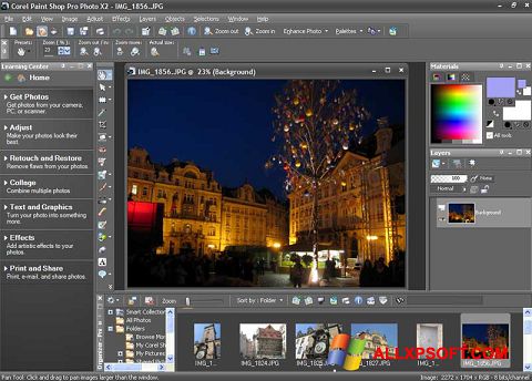 Skärmdump PaintShop Pro för Windows XP