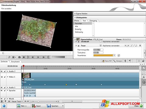 Skärmdump Nero Vision för Windows XP