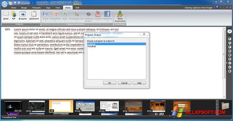 Skärmdump Snagit för Windows XP