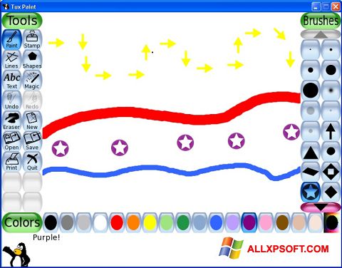 Skärmdump Tux Paint för Windows XP
