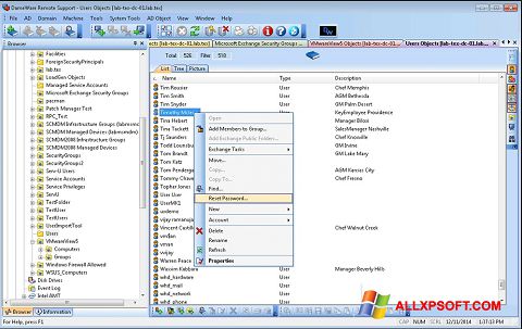 Skärmdump Remote Administration Tool för Windows XP