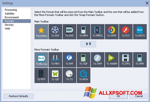 Skärmdump AVS Video Converter för Windows XP