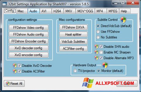 Skärmdump Vista Codec Package för Windows XP